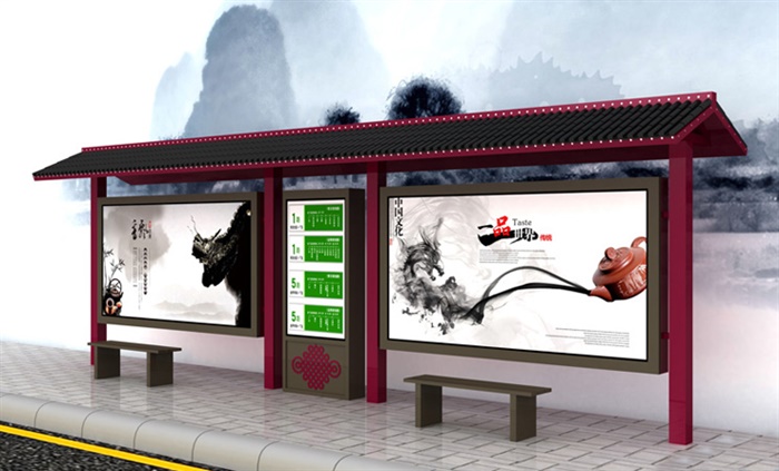 仿古候車亭CY-022