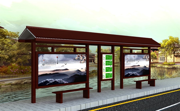 仿古候車亭CY-023
